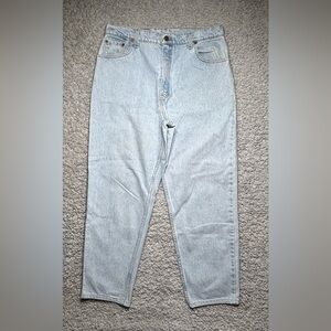 Levi's Jeans Womens 14 Vintage Relaxed Baggy 551 Black Bat Wing Denim Party